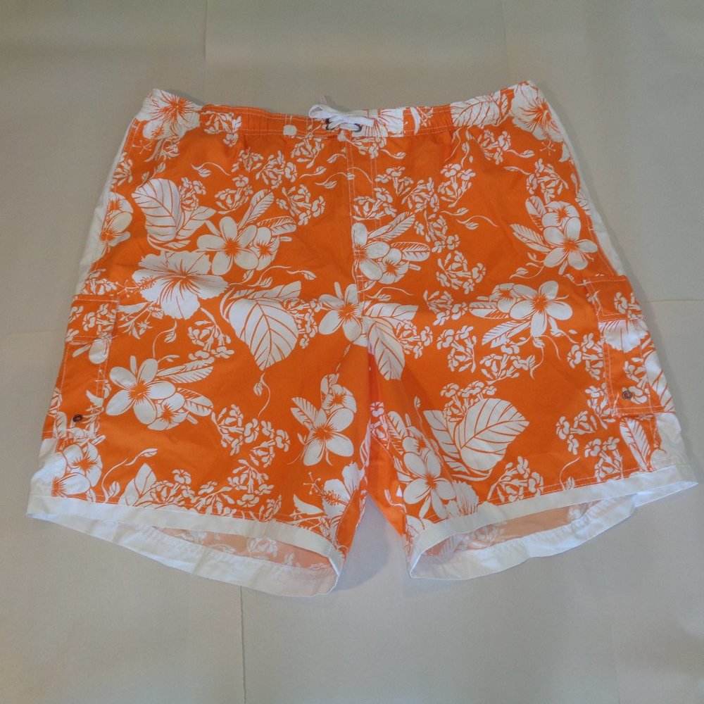 Roundtree & Yorke Size 2XB Orange New Swim Trunks